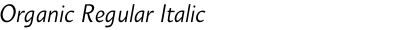 Organic Regular Italic